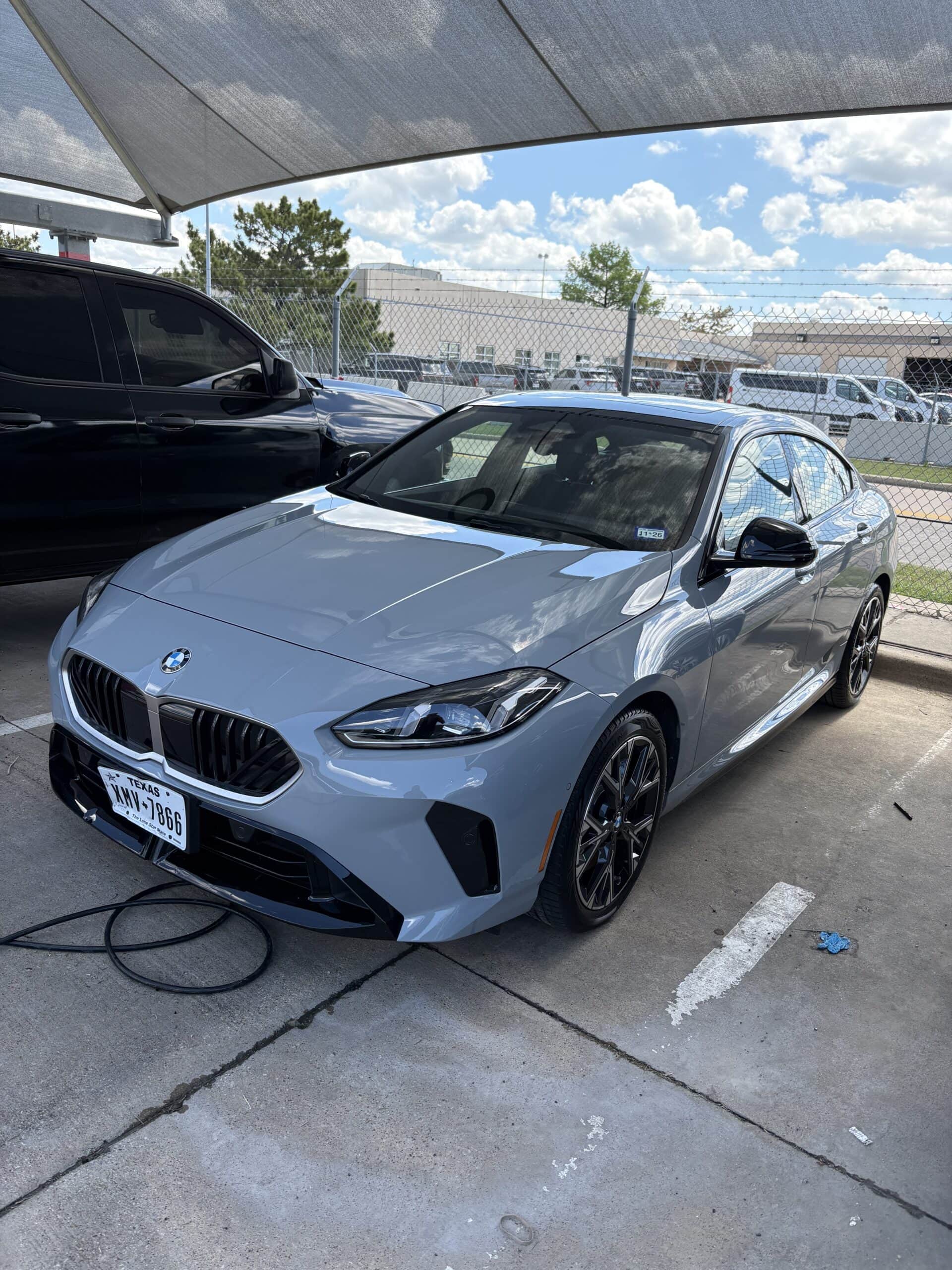 audi detailed in dallas , ceramic coating and window tinting installation