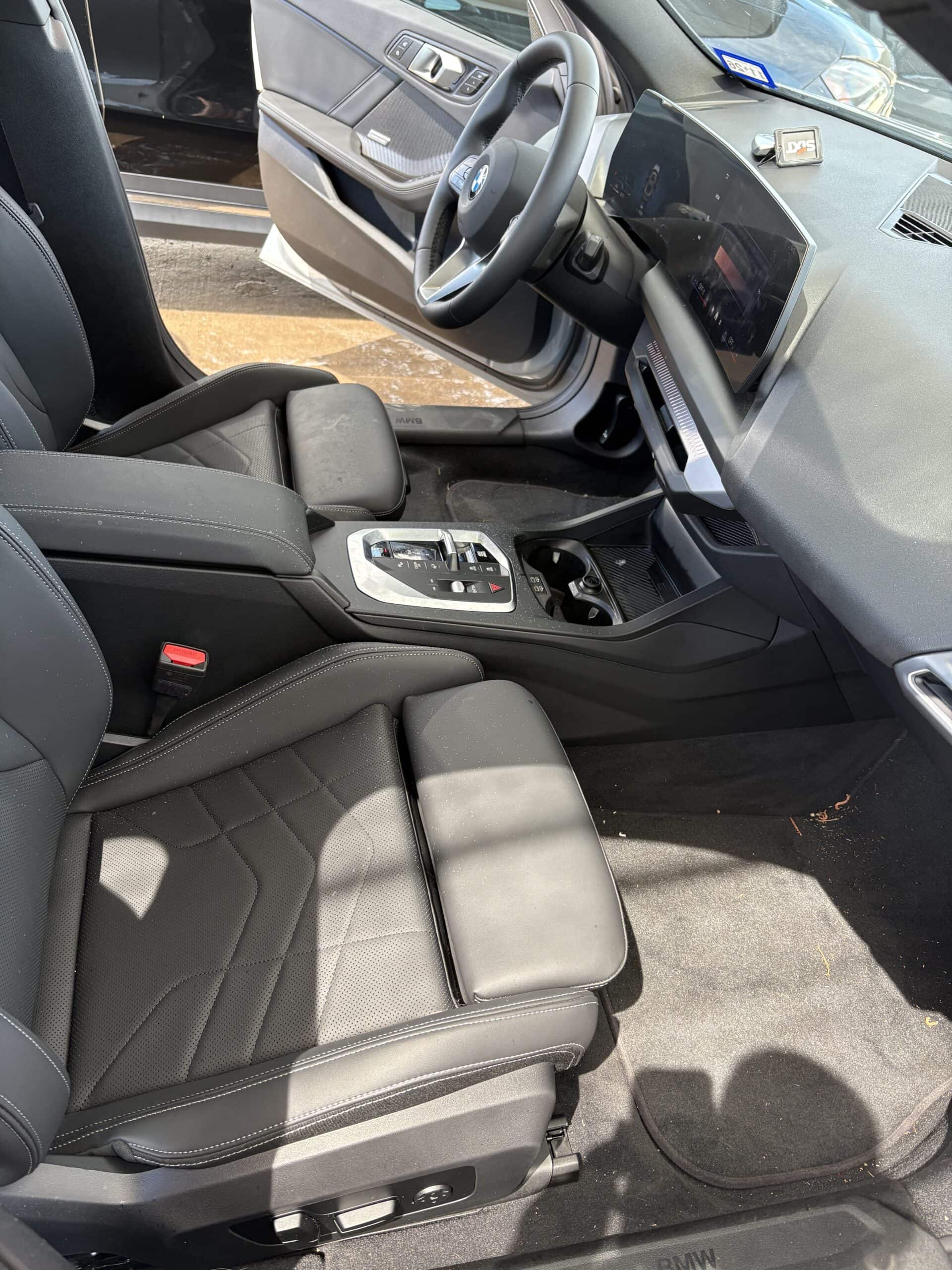 interior and exterior detailing a car in dallas